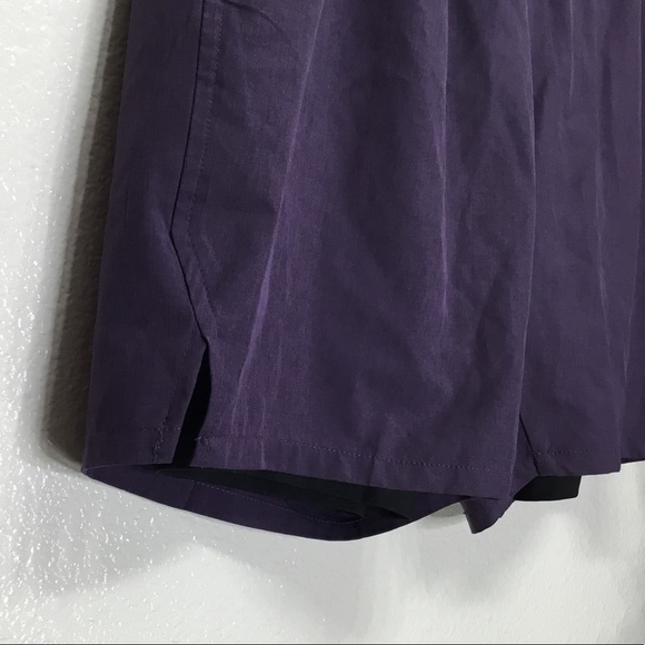 Mens Unipro Purple 2 Layer Compression Workout Shorts - Picture 6 of 7